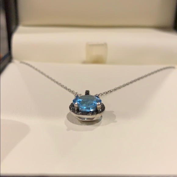 Blue Amethyst, with black onyx 14k white gold 😍🌹 - Picture 4 of 4